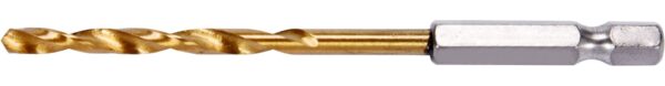 Vrták na kov 4mm TITAN HEX 1/4"