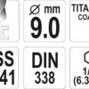 Vrták na kov 9mm TITAN HEX 1/4" - YT-44770