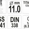 Vrták na kov 11mm TITAN HEX 1/4", délka 142mm - YT-44773