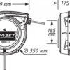 Samonavíjecí prodlužovací kabel (buben) 20m 9040D-2.5 HAZET - HA214631