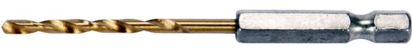 Vrták na kov 3mm TITAN HEX 1/4"