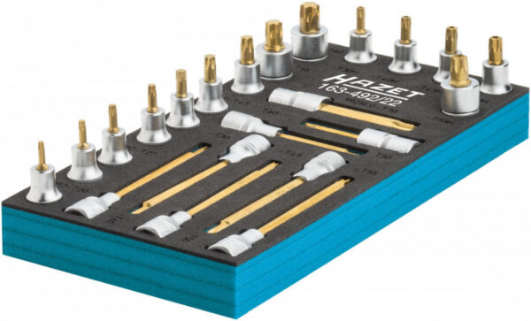Sada nástrčných hlavic TORX 163-492/22 HAZET - HA208081