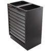 Celokovová dílenská skříňka PROFI s 9-ti šuplíky 680x458x910 mm - TGC1309
