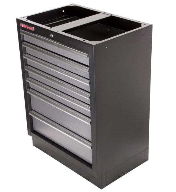 Celokovová dílenská skříňka PROFI s 7-mi šuplíky 680x458x910 mm - TGC1307
