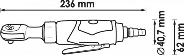 Pneumatická ráčna 1/4" VIGOR - V5674