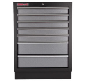 Celokovová dílenská skříňka PROFI s 7-mi šuplíky 680x458x910 mm - TGC1307