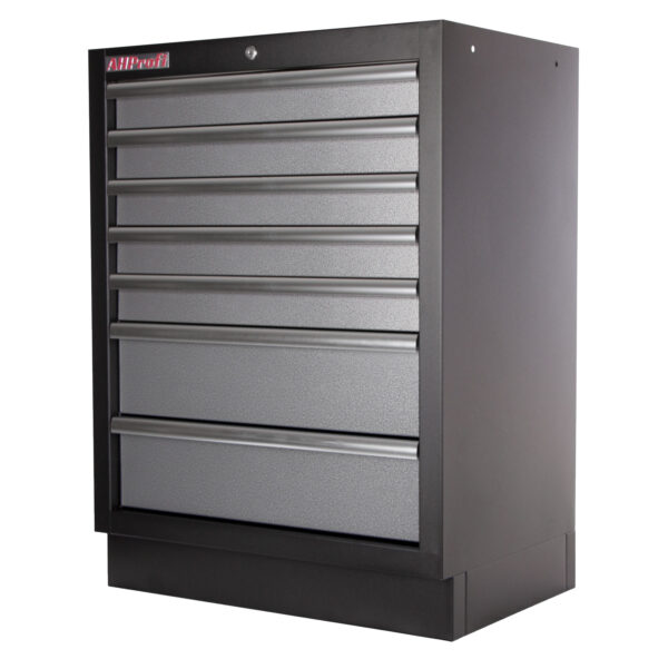 Celokovová dílenská skříňka PROFI s 7-mi šuplíky 680x458x910 mm - TGC1307
