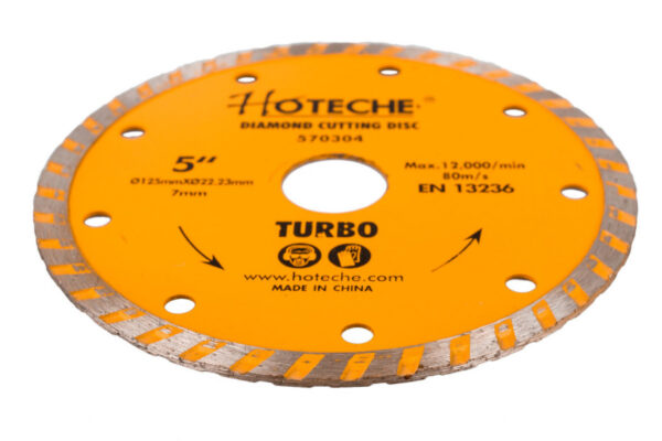Diamantový řezný kotouč 125 mm, TURBO - HT570304