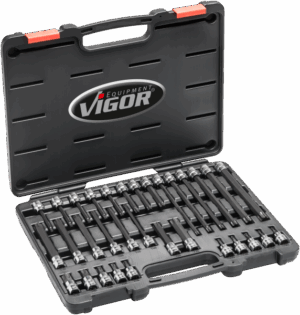 Sada nástrčných hlavic TORX® 3/8" v kufru