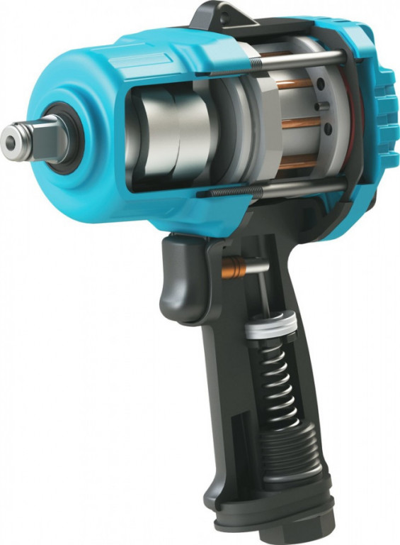 Pneumatický rázový utahovák Twin turbo 1/2", 2200Nm - HA226924