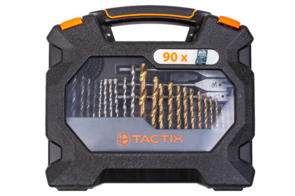 Sada vrtáků a příslušenství v plastovém kufru, 90 ks - TC418739