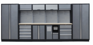 Kvalitní PROFI dílenský nábytek - 4535 x 2000 x 495 mm - TGS1301AD Grey