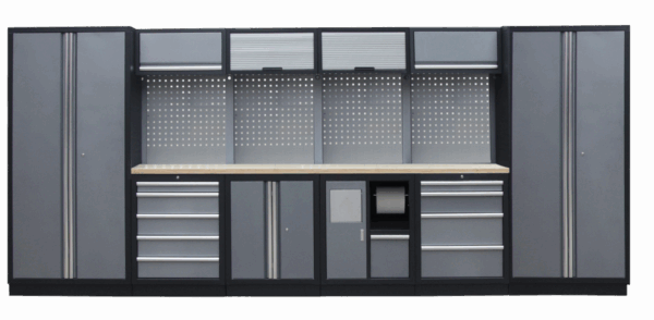 Kvalitní PROFI dílenský nábytek - 4535 x 2000 x 495 mm - TGS1301AD Grey