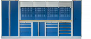 Kvalitní PROFI BLUE dílenský nábytek 4235 x 495 x 2000 mm - MTGS1300A6 Blue