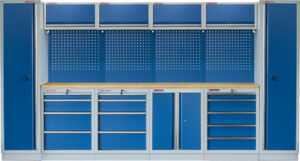 Kvalitní PROFI BLUE dílenský nábytek 3920 x 495 x 2000 mm - MTGS1300A8 Blue