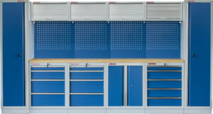 Kvalitní PROFI BLUE dílenský nábytek 3920 x 495 x 2000 mm - MTGS1300A9 Blue