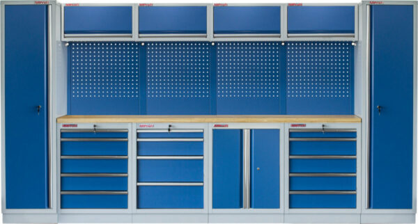 Kvalitní PROFI BLUE dílenský nábytek 3920 x 495 x 2000 mm - MTGS1300AA Blue