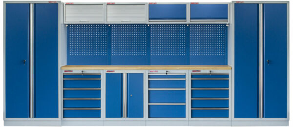 Kvalitní PROFI BLUE dílenský nábytek - 4535 x 2000 x 495 mm - MTGS1300AH Blue
