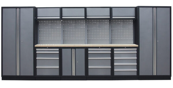 Kvalitní PROFI dílenský nábytek - 4535 x 495 x 2000 - TGS1300A2 Grey