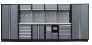 Kvalitní PROFI dílenský nábytek - 4535 x 2000 x 495 mm - TGS1301AE Grey