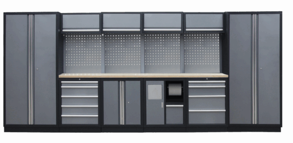 Kvalitní PROFI dílenský nábytek - 4535 x 2000 x 495 mm - TGS1301AE Grey