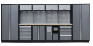 Kvalitní PROFI dílenský nábytek - 4535 x 2000 x 495 mm - TGS1301AH Grey