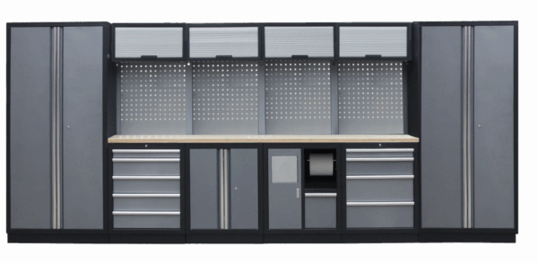Kvalitní PROFI dílenský nábytek - 4535 x 2000 x 495 mm - TGS1301AH Grey