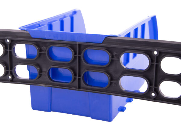 Závěsná plastová lišta se 4 plastovými boxy - MW8711