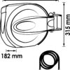 Samonavíjecí buben s hadicí pro stlačený vzduch 15m, průměr 10mm - V7143-10