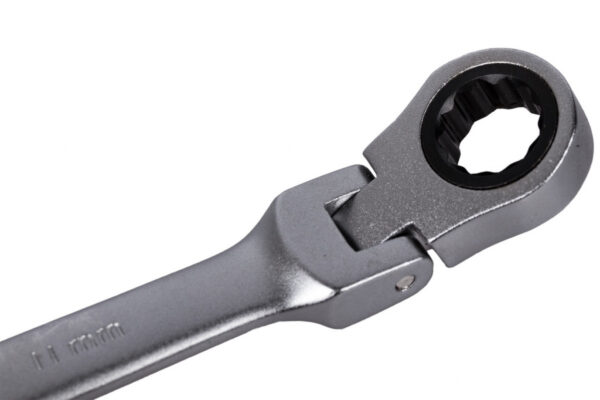 Sada ráčnových očkoplochých flexibilních klíčů 7 ks, 8 - 19 mm - HT192504