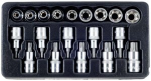 TORX nástavce ve výplni do dílenského vozíku