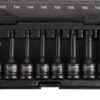 Sada vnějších nástrčných klíčů TORX 1/2", 8 ks - LIASA40007