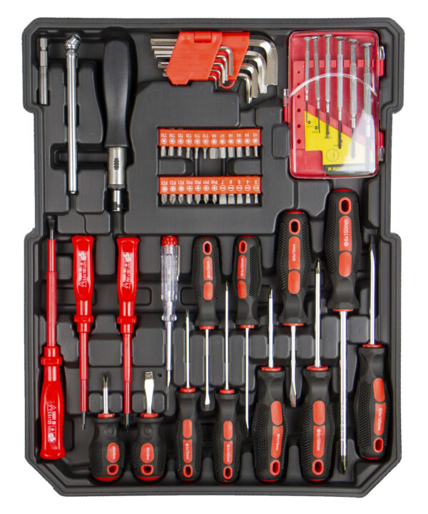 Sada nářadí, Gola sada 1/2" a 1/4" - 428 ks - HT494003
