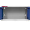Celokovová dvoukřídlá závěsná skříňka PROFI BLUE 680x281x350 mm - MWGB1326C