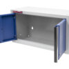 Celokovová dvoukřídlá závěsná skříňka PROFI BLUE 680x281x350 mm - MWGB1326C
