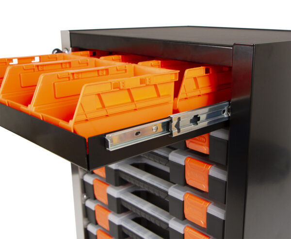 Kovová skříňka s organizéry na drobný materiál - TC320056