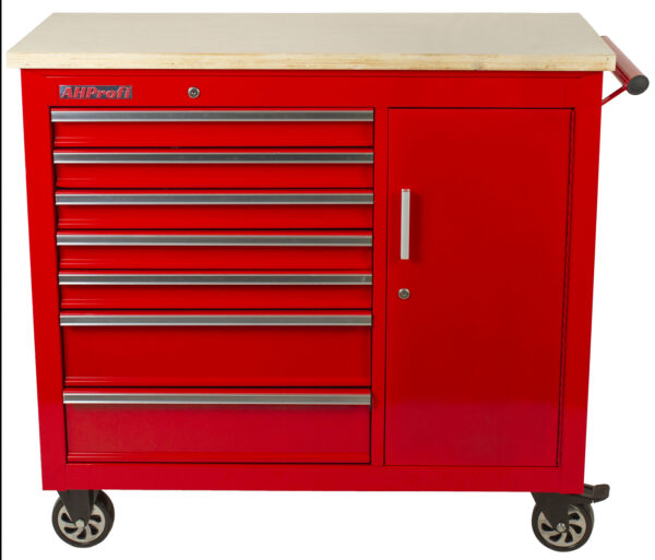 Pojízdný pracovní stůl / skříňka na nářadí s pracovní deskou - TBR-L4407E-X