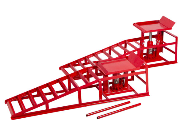 Nájezdové rampy s hydraulickým zvedákem, pár - 2 t - AH019333