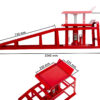 Nájezdové rampy s hydraulickým zvedákem, pár - 2 t - AH019333