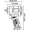 Pneumatický rázový utahovák 1/2", 1200 Nm - V5671N