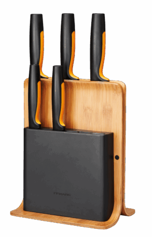 Sada nožů Fiskars Functional Form v bambusovém bloku