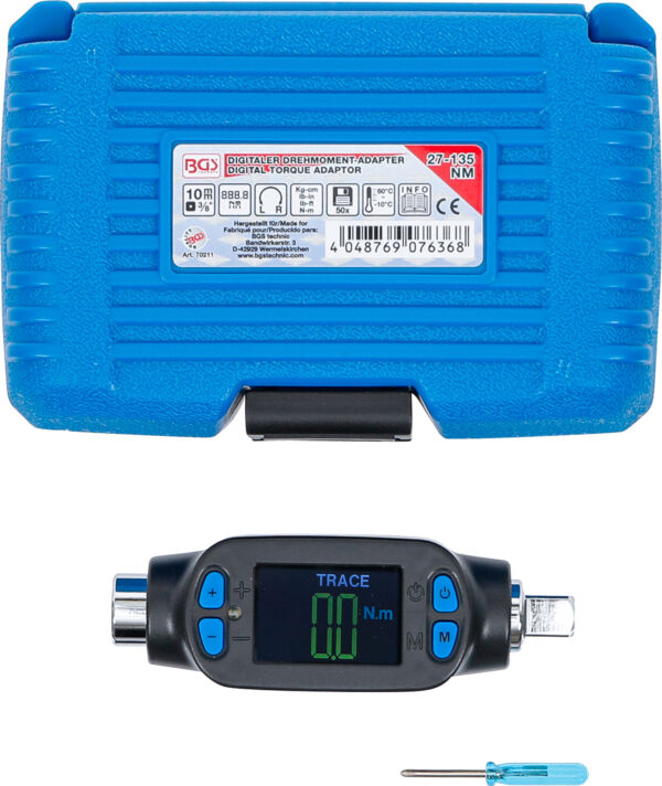 Digitální momentový adaptér 3/8", 27 - 135 Nm - B70211
