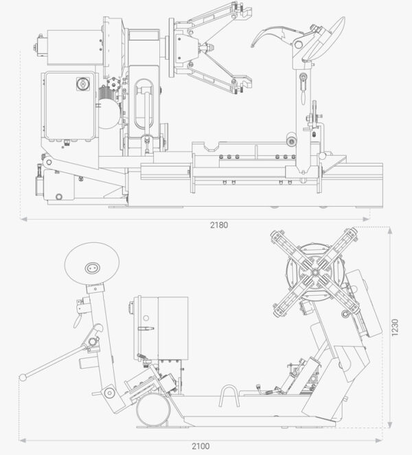 Zouvačka nákladních pneumatik 14 - 26" - F16123