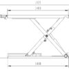 Nůžkový zvedák 3t SF-L3000, hydraulický - F1705