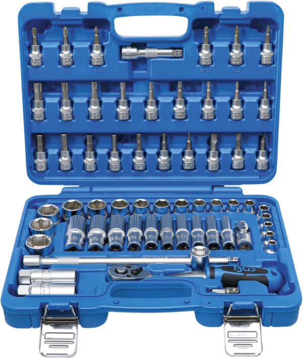 Gola sada 3/8”, palcová, 61 ks - B2215