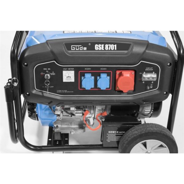 Benzínová elektrocentrála Güde GSE 8701 RS, 7900 W - GU40731