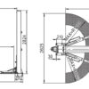 Dvousloupový zvedák 4t, elektrohydraulický - F1708