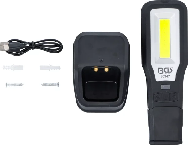 Pracovní COB LED svítilna, sklopná, 10 W - B85347