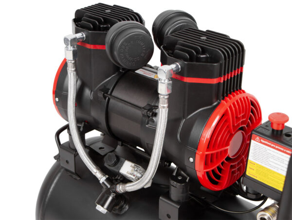 Bezolejový kompresor 24L, 1450W, 2 písty  - AH0024