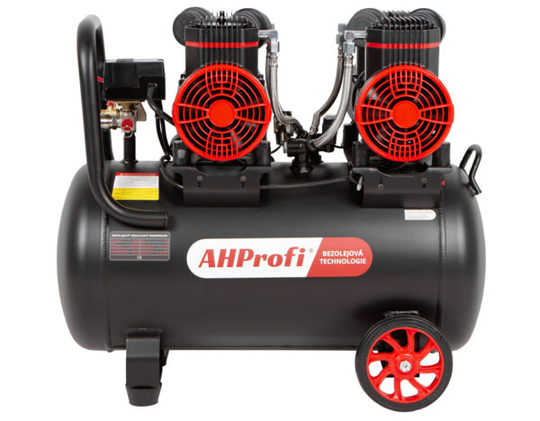 Bezolejový kompresor 50L, 2x1450W, 4 písty - AH0050